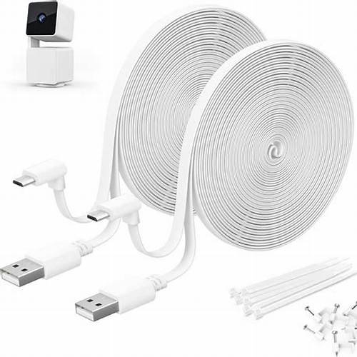 Weatherproof Outdoor Power Adapter & Flat Cable for Wyze/Arlo